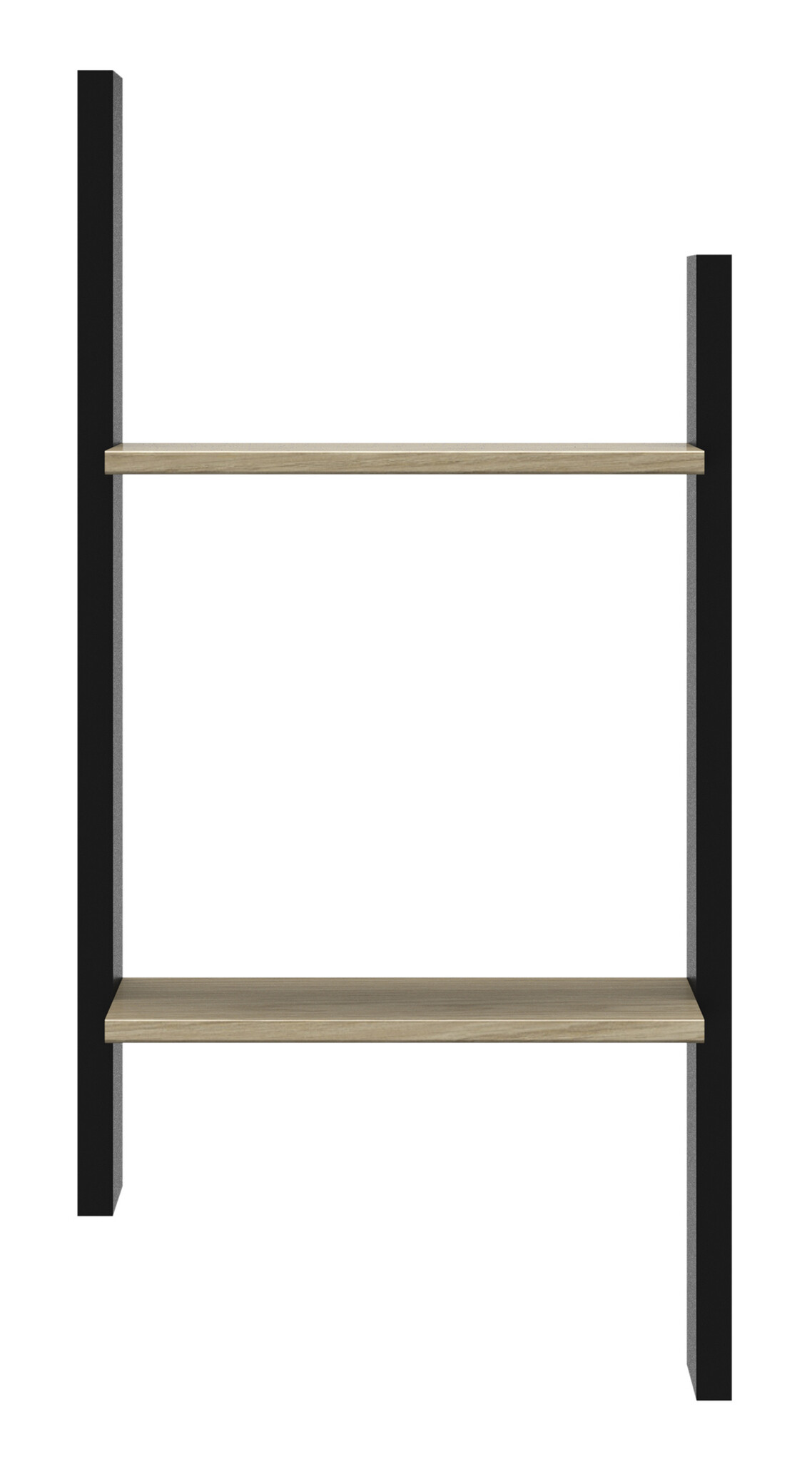 Wandplank - NAEL - 44x22x93 cm - rookwood eiken