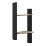 Wandplank - NAEL - 44x22x93 cm - rookwood eiken