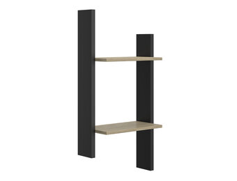 Wandplank - NAEL - 44x22x93 cm - rookwood eiken