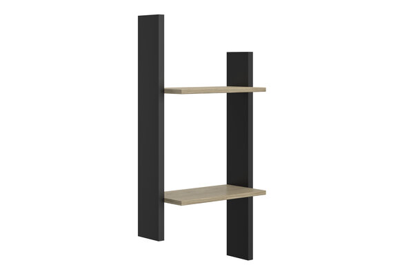 Wandplank - NAEL - 44x22x93 cm - rookwood eiken
