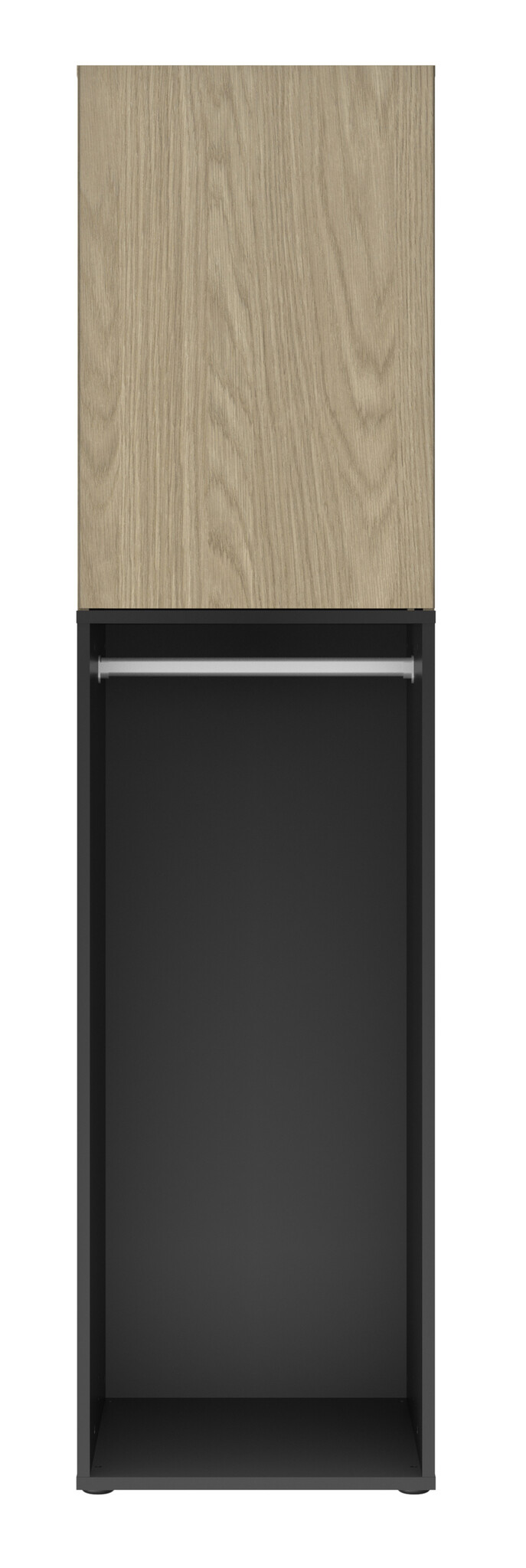 Kledingkast - NAEL - 1 deur - 50x60x200 cm - rookwood eiken