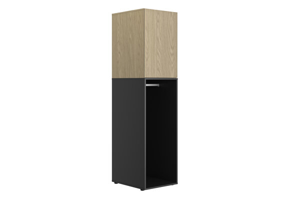 Kledingkast - NAEL - 1 deur - 50x60x200 cm - rookwood eiken
