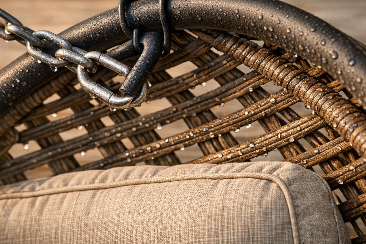 Ei-stoel voor binnen of buiten: materialen, draagvermogen en onderhoud
