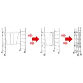 Rolsteiger - 7,6 m werkhoogte - aluminium - opvouwbaar