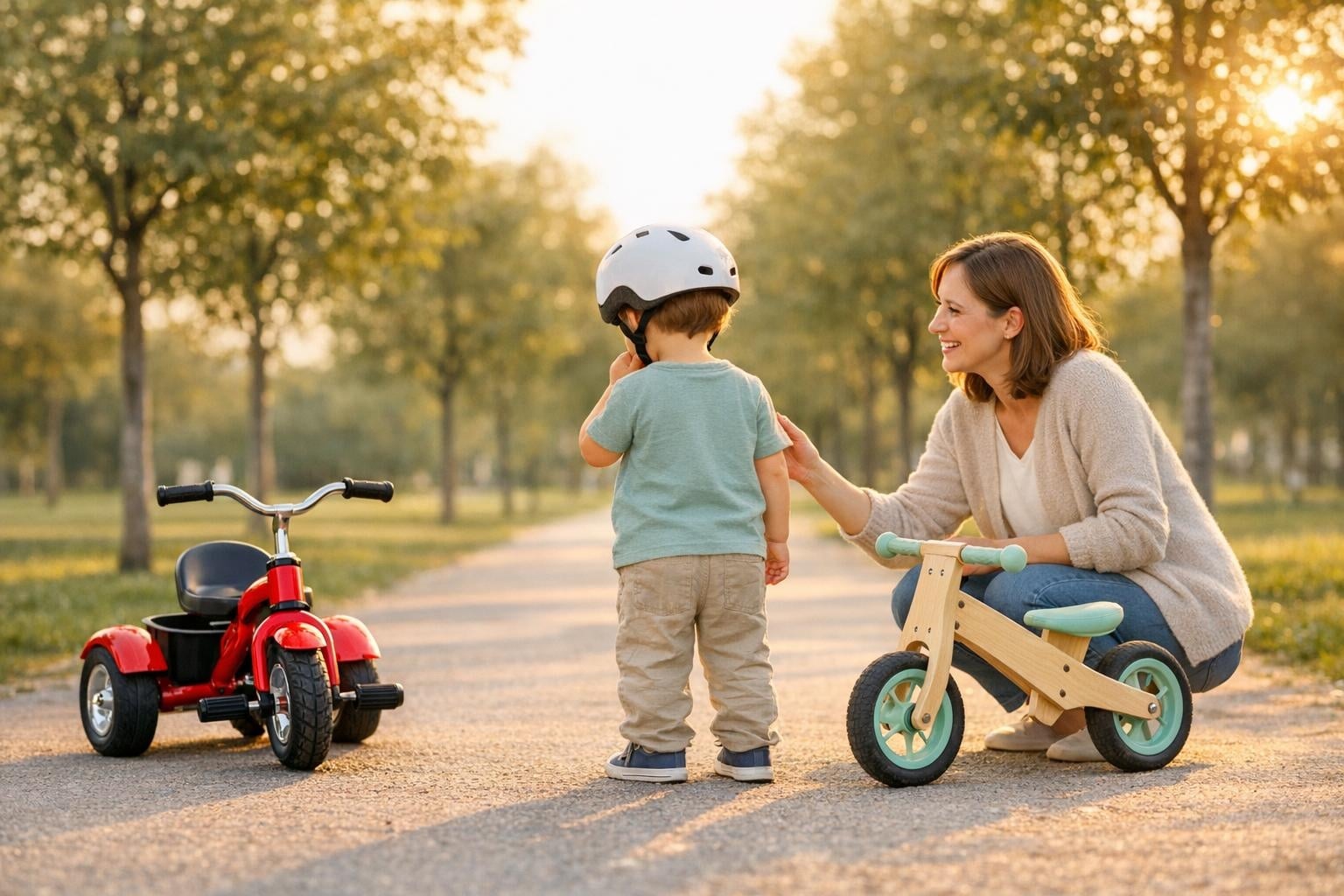 Driewieler fiets vs. loopfiets: welke is de juiste eerste fiets?