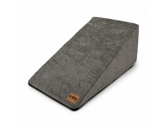 Hondentrap zacht - voor kleine honden - 70x40x30 cm - grijs