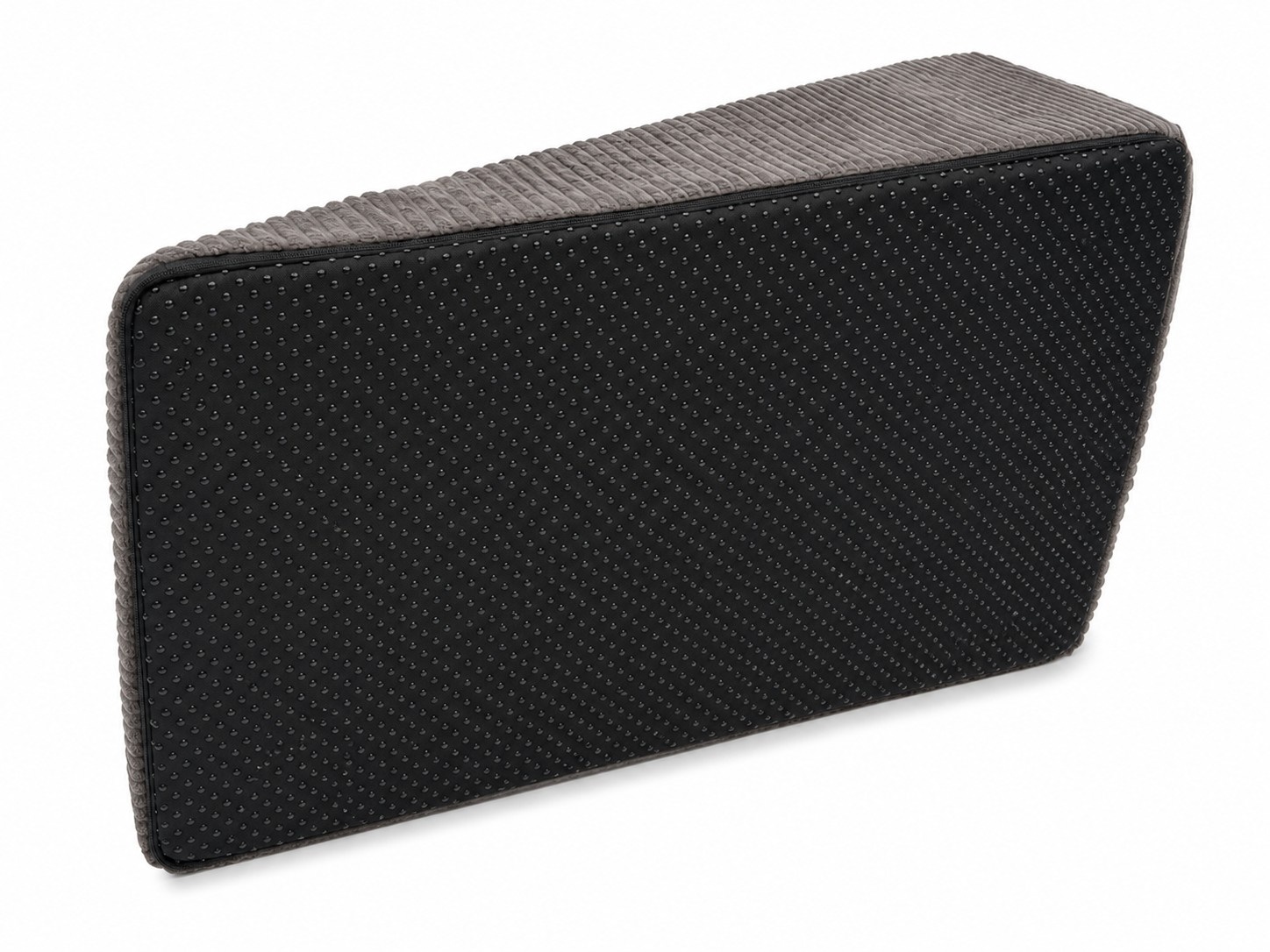 Hondentrap ribstof - kleine honden - 70x40x30 cm - donkergrijs