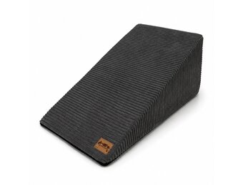 Hondentrap ribstof - kleine honden - 70x40x30 cm - donkergrijs