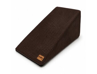Hondentrap ribstof - kleine honden - 70x40x30 cm - bruin