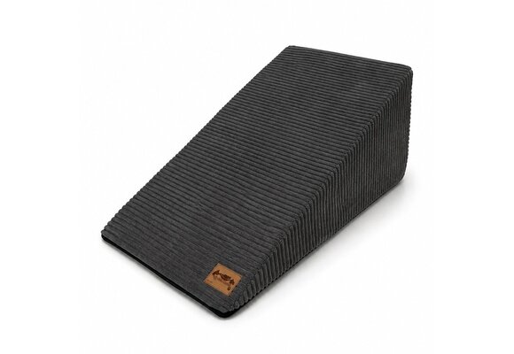 Hondentrap ribstof - kleine honden - 80x40x40 cm - donkergrijs