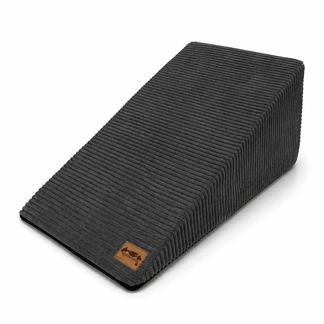 Hondentrap ribstof - kleine honden - 80x40x40 cm - donkergrijs