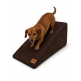 Hondentrap ribstof - kleine honden - 80x40x40 cm - bruin