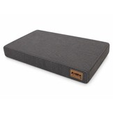 Hondenkussen - groot - 110x70x10 cm - ribstof - donkergrijs