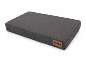 Hondenkussen - groot - 110x70x10 cm - ribstof - donkergrijs