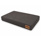 Hondenkussen - groot - 110x70x10 cm - ribstof - chocoladebruin