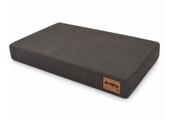 Hondenkussen - groot - 110x70x10 cm - ribstof - chocoladebruin
