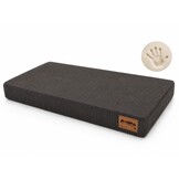 Hondenkussen - groot - 110x70x10 cm - ribstof - chocoladebruin
