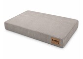 Hondenkussen - groot - 110x70x10 cm - ribstof - lichtgrijs