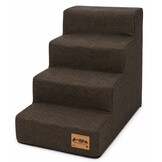 Hondentrap - 4 treden - 60x30x40 cm - gemêleerd - bruin