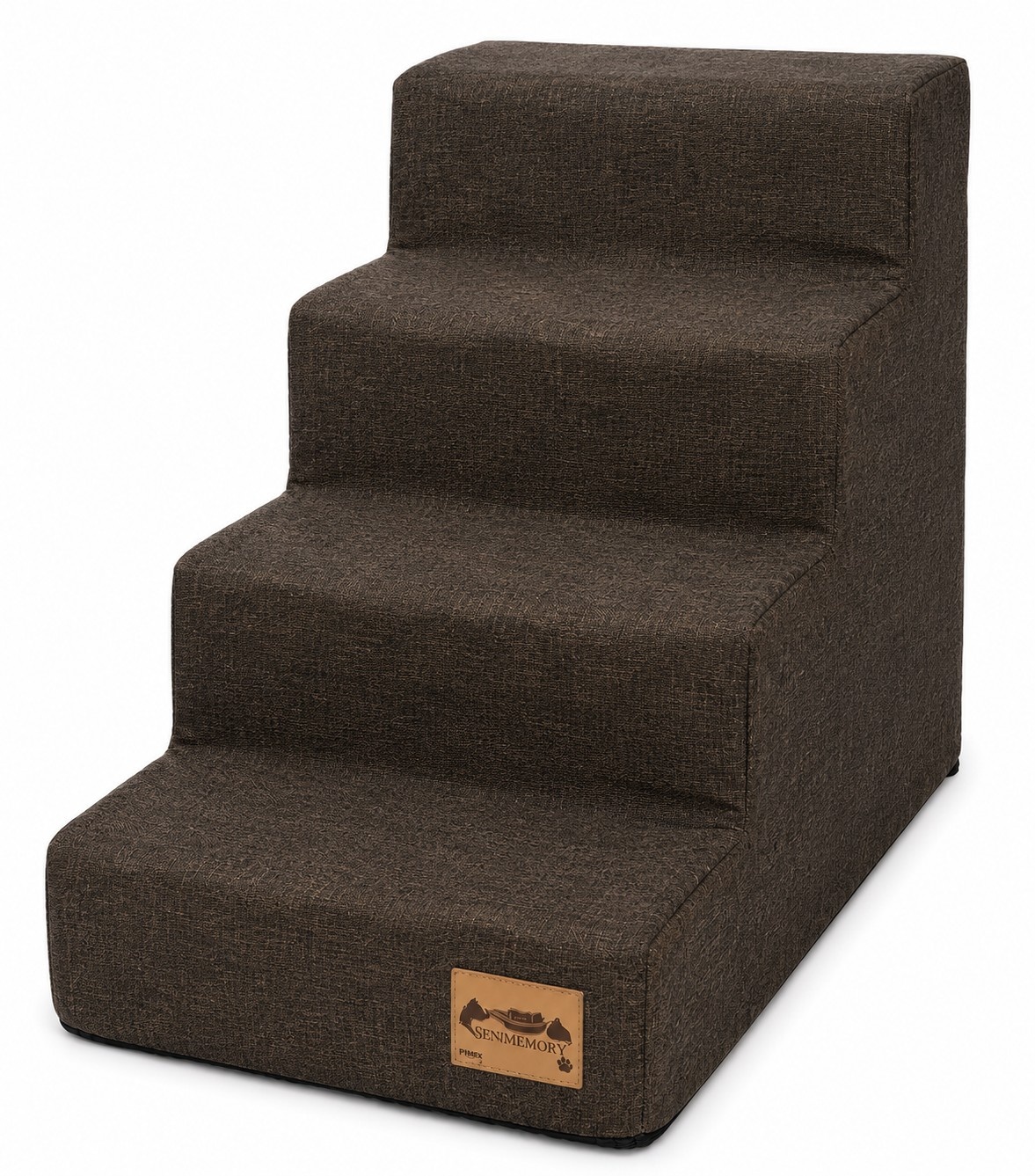 Hondentrap - 4 treden - 60x30x40 cm - gemêleerd - bruin