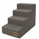 Hondentrap - 4 treden - 60x30x40 cm - gemêleerd - grijsbruin