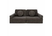 Speelbank - modulaire kinderbank - 142 cm - bruin ribstof