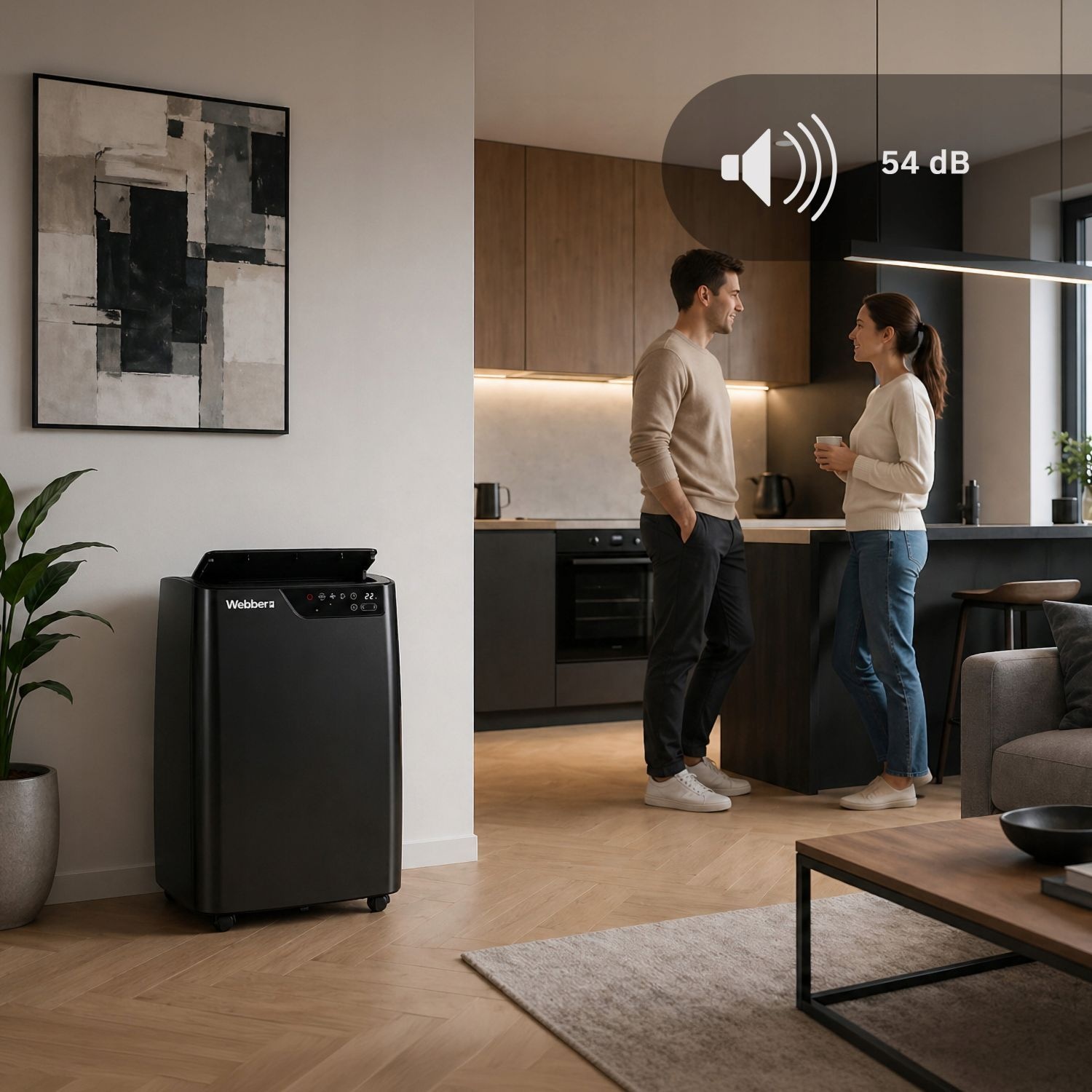 Mobiele airco 12000 BTU - wifi - verwarmen en ontvochtigen