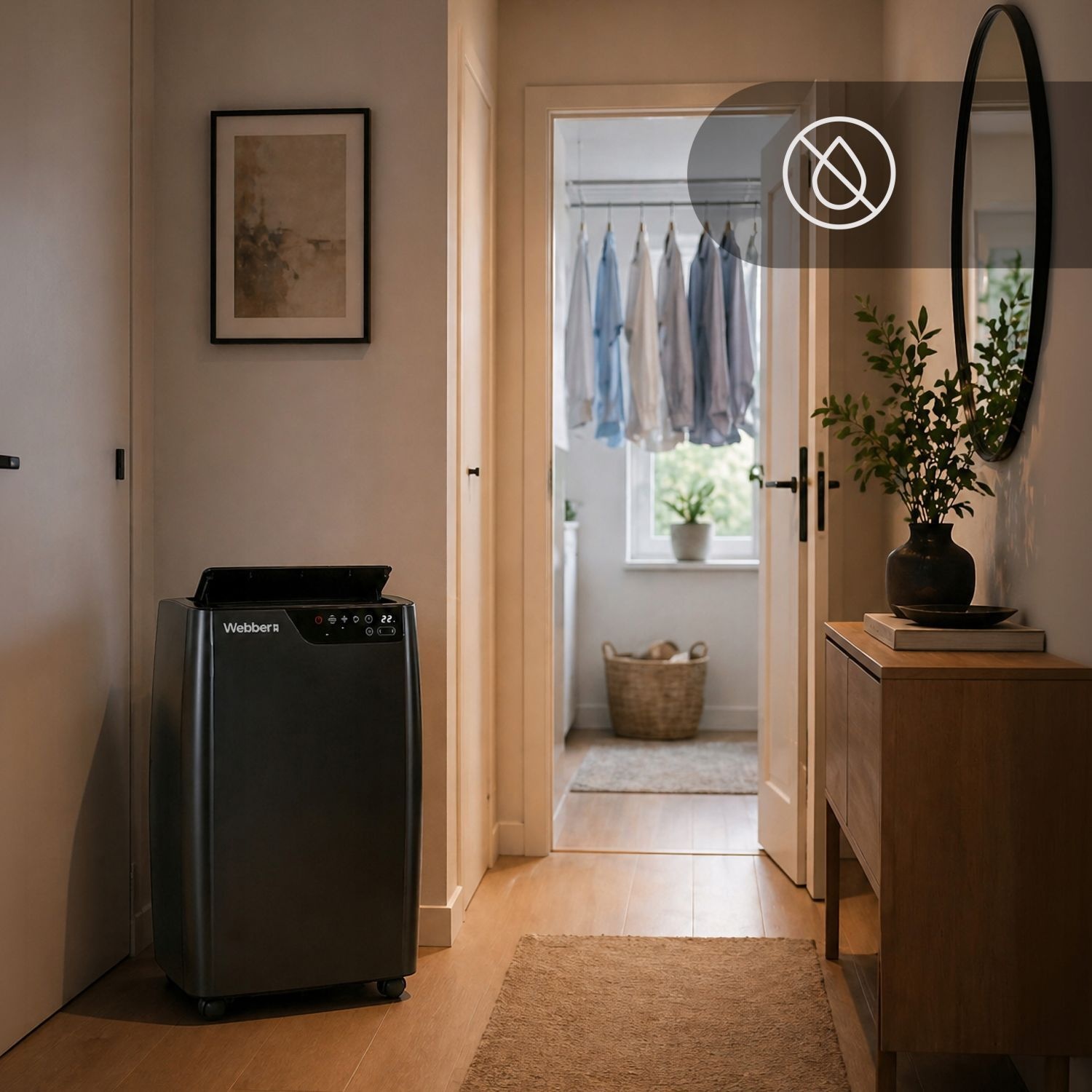 Mobiele airco 12000 BTU - wifi - verwarmen en ontvochtigen