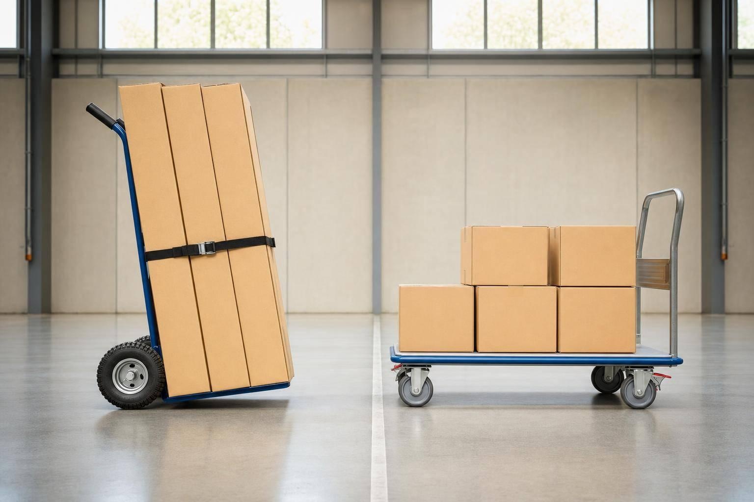 Steekkar of transportwagen kiezen: maximaal gewicht en gebruikssituaties