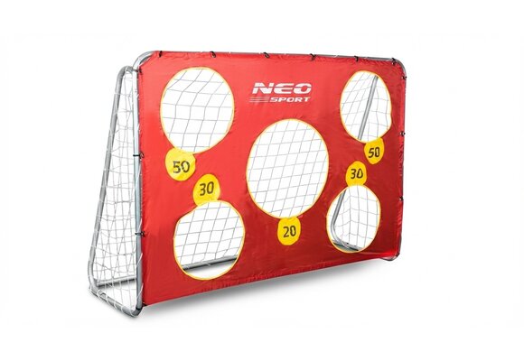 Voetbaldoel - 215x153x76 cm - met richtoefening - buiten gebruik