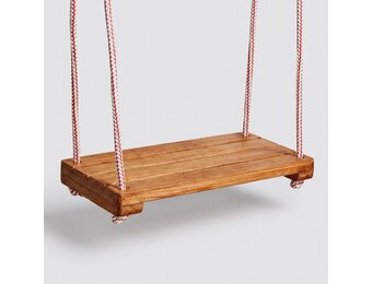 Houten schommel - groot - 70x23 cm - gelakt