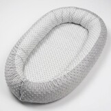 Babynestje - babynest - 82x54cm - diamant patroon - grijs