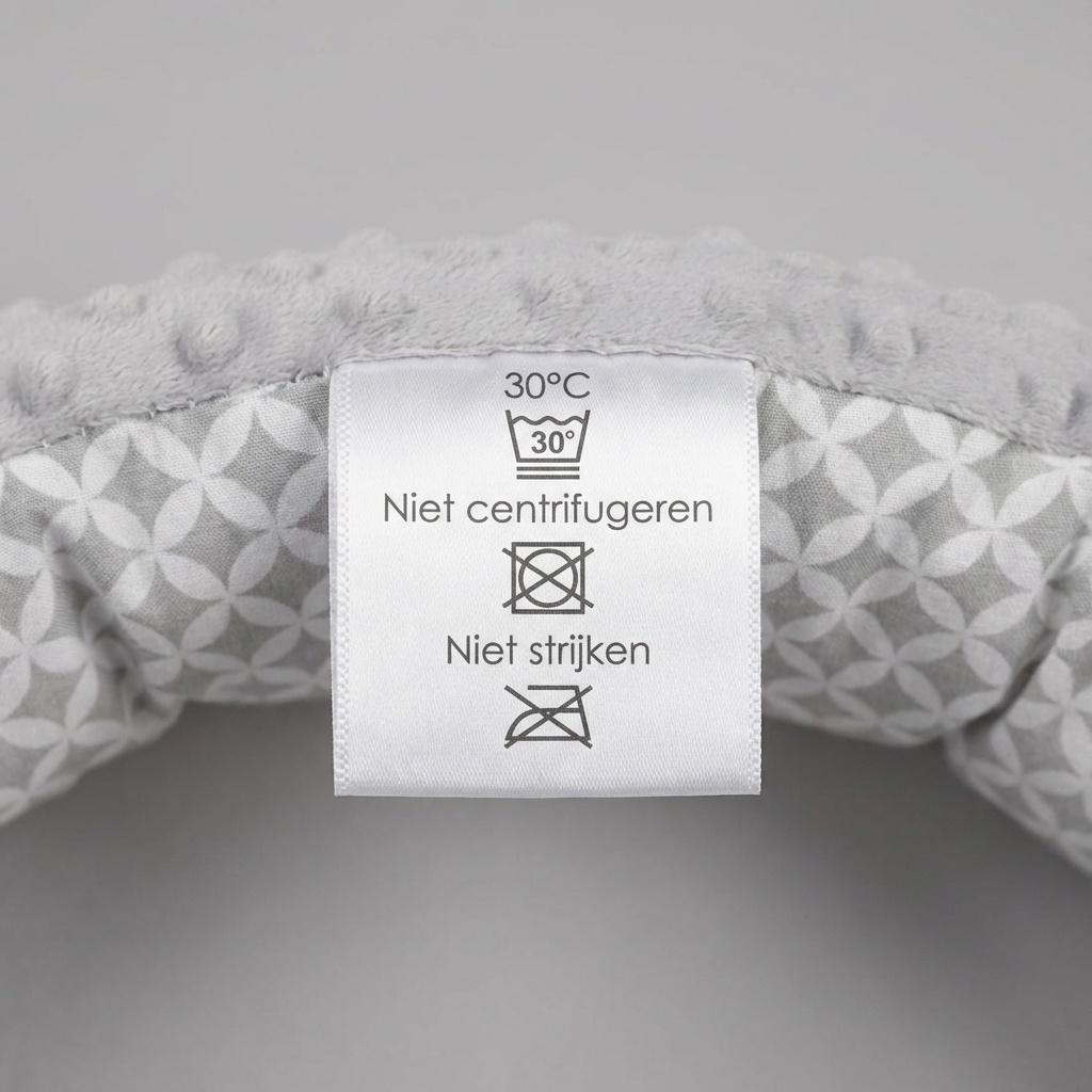 Babynestje - babynest - 82x54cm - diamant patroon - grijs
