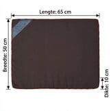 Hondenkussen - hondenmatras - 65x50x10 cm - waterdicht - bruin