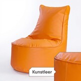 Zitzak kind oranje kunstleer 75cm