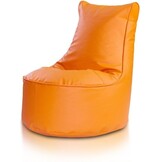 Zitzak kind oranje kunstleer 75cm