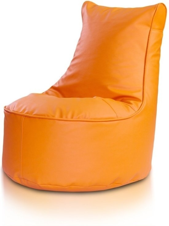 Zitzak kind oranje kunstleer 75cm