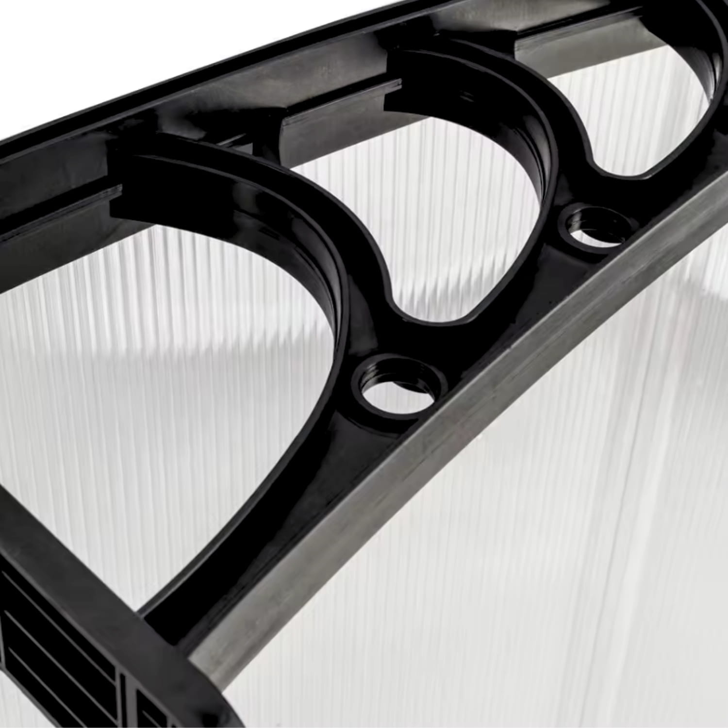 Luifel voordeur 150x80 cm | Transparant Polycarbonaat & Aluminium