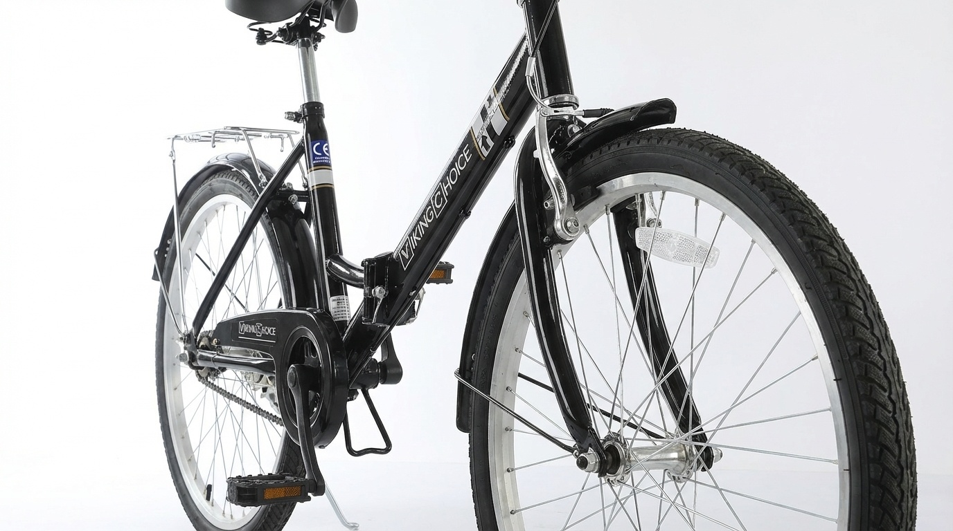 Vouwfiets 24 inch - zwart - zonder versnellingen