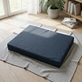 Hondenkussen - maat M - 50x60x8cm - wasbaar - marineblauw