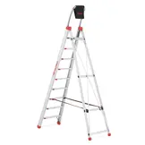 Huishoudtrap 9 treden - werkhoogte 397 cm - aluminium - FARAONE