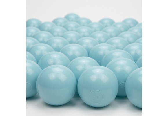 Ballenbak ballen licht blauw (70mm) 100 stuks