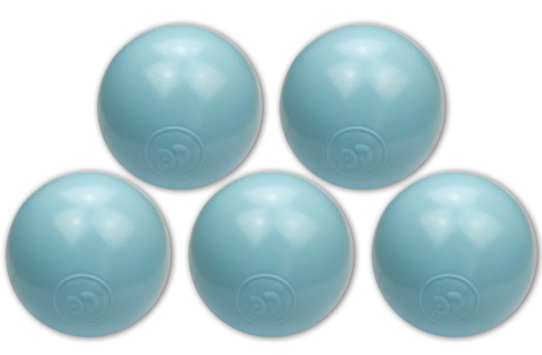 Ballenbak ballen licht blauw (70mm) 100 stuks