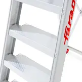 Huishoudtrap 9 treden - werkhoogte 397 cm - aluminium - FARAONE