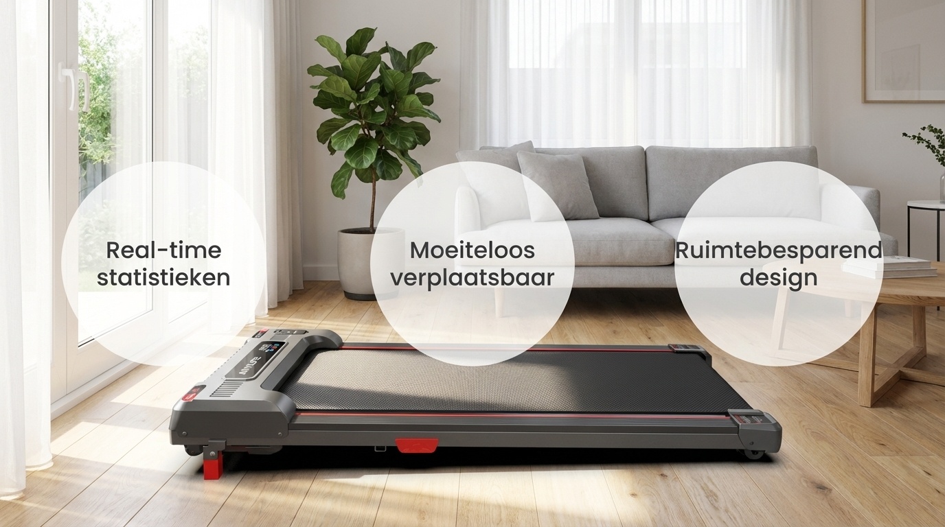 Loopband - walking pad - 1-6 km per uur - LED Display