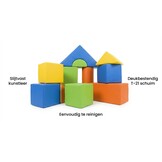 Foam blokken - soft play - 15 stuks - groen geel oranje blauw