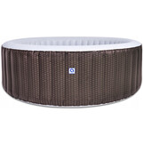 Opblaasbare spa Nice - 6 personen - 204x70 cm - rotanlook