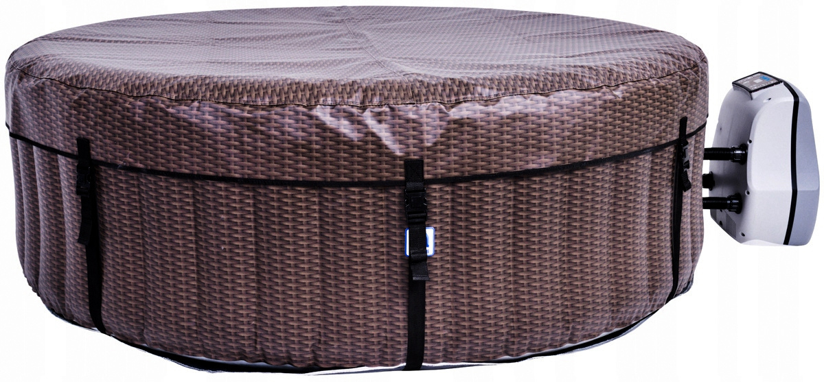 Opblaasbare spa Nice - 6 personen - 204x70 cm - rotanlook