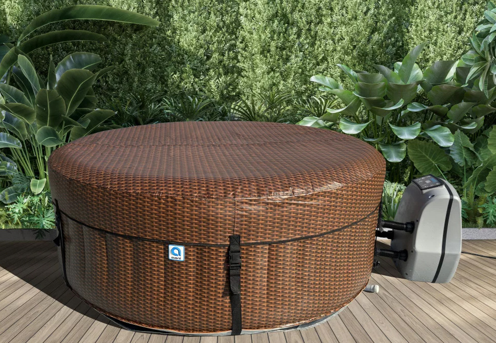 Opblaasbare spa Nice - 6 personen - 204x70 cm - rotanlook