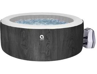 Opblaasbare spa Nice - 6 personen - 204x70 cm - houtlook
